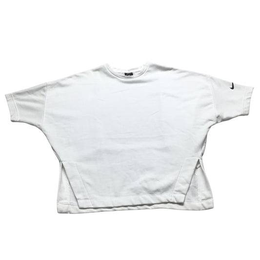 Athletic Top Short Sleeve By Nike Apparel In White, Size: M