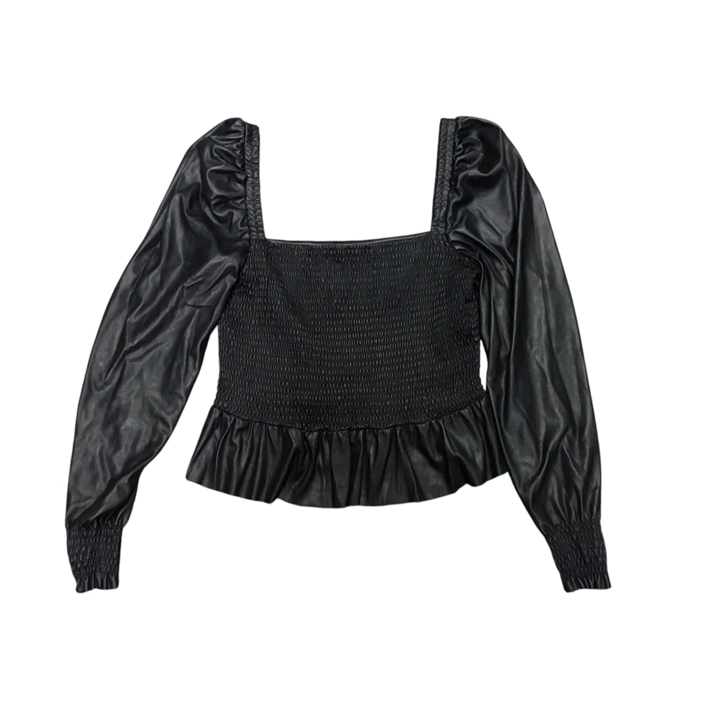 Top Long Sleeve By Aqua In Black, Size: M