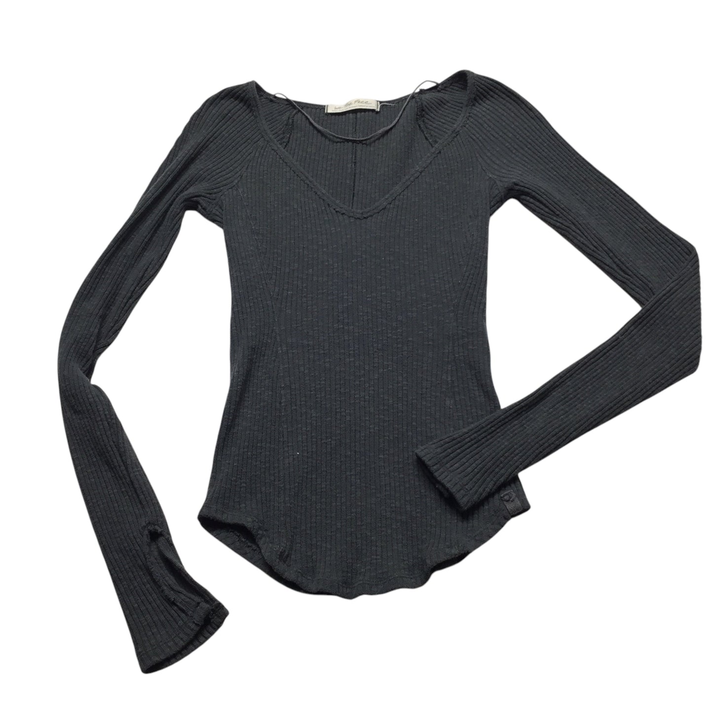 Top Long Sleeve By We The Free In Grey, Size: Xs