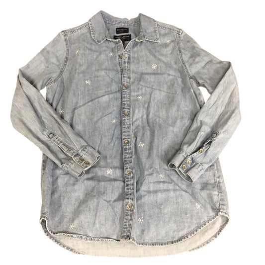 Top Long Sleeve By Lucky Brand In Blue Denim, Size: Sp