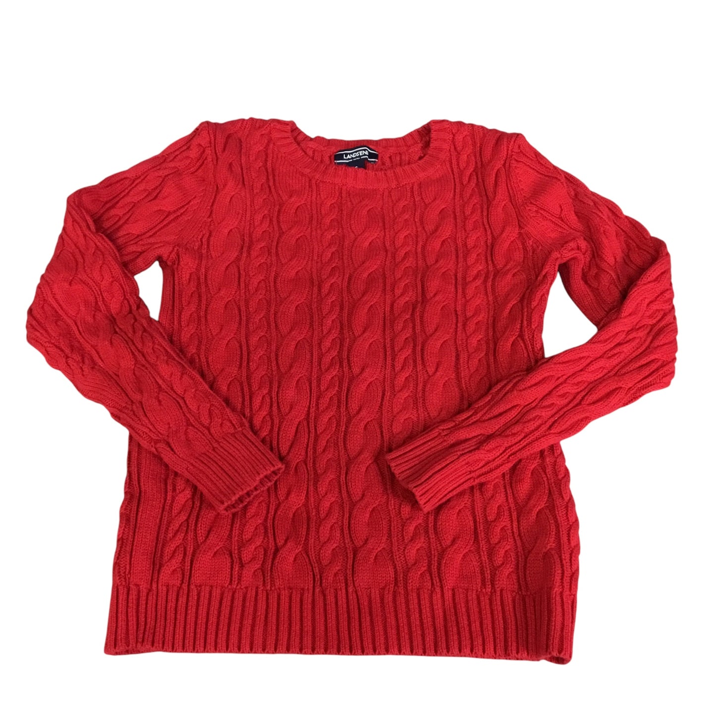 Sweater By Lands End In Red, Size: S