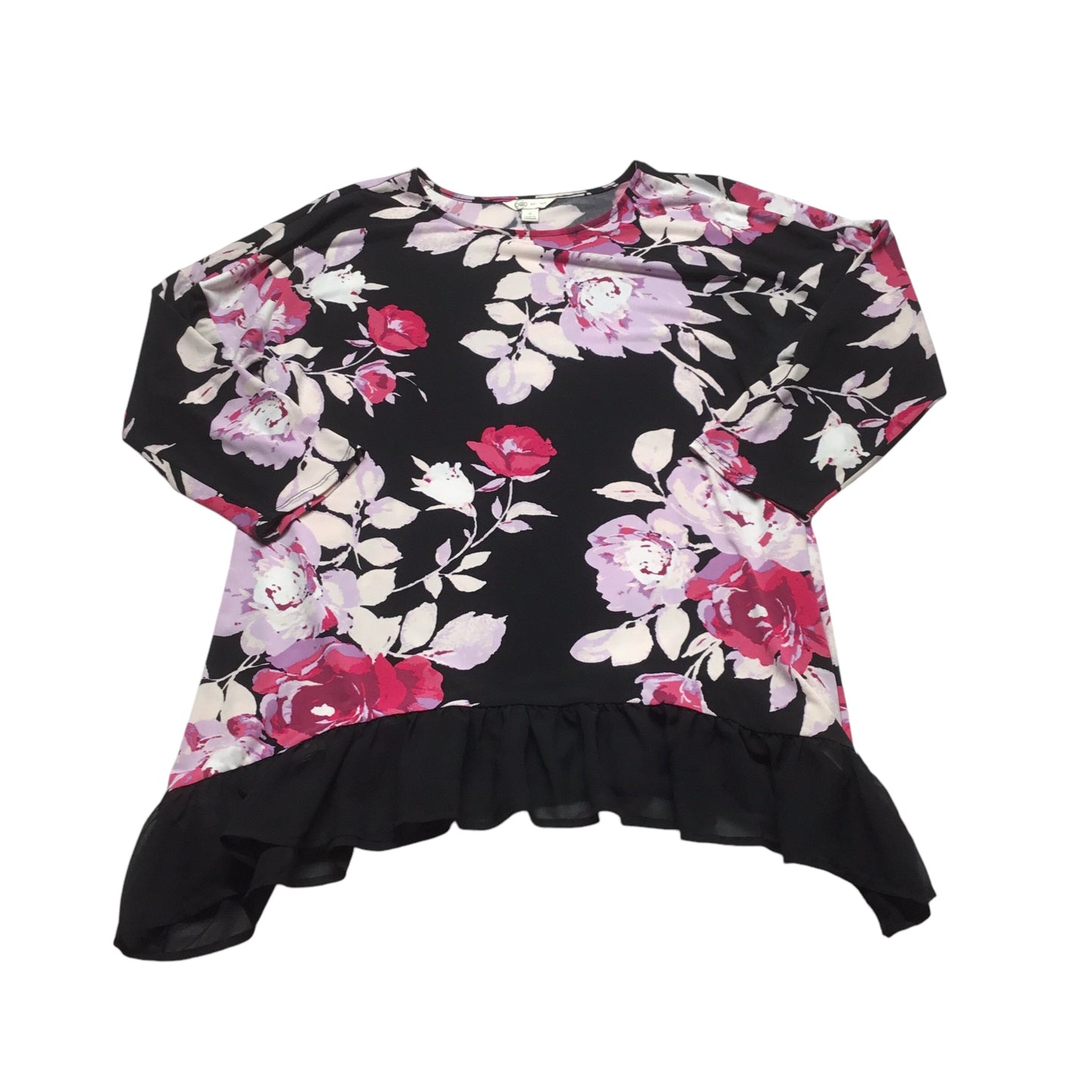 Top Long Sleeve By Cato In Floral Print, Size: S