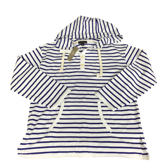 Sweatshirt Hoodie By J. Crew In Striped Pattern, Size: S