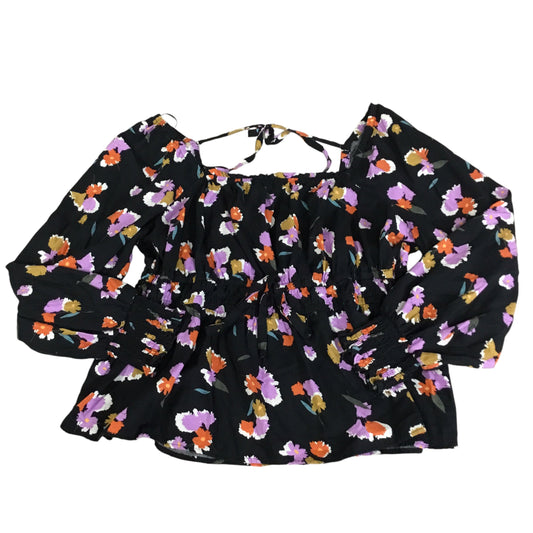 Top Long Sleeve By Ava & Viv In Floral Print, Size: 1x