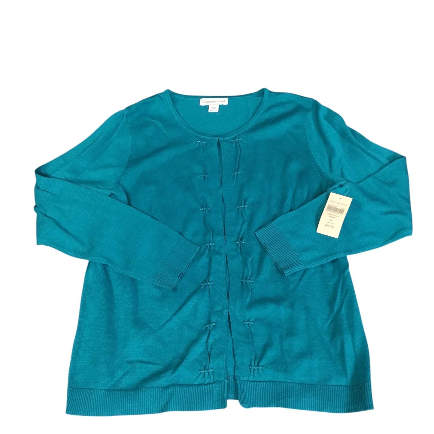 Cardigan By Coldwater Creek In Teal, Size: M