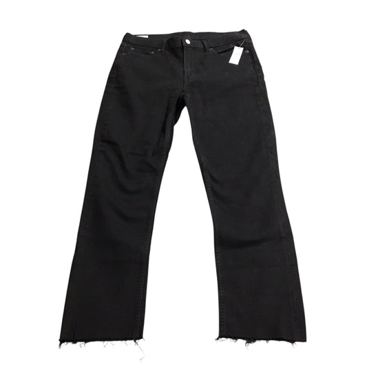 Jeans Skinny By Gap In Black Denim, Size: 10