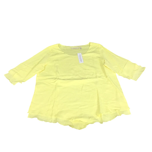 Top Long Sleeve By Soft Surroundings In Yellow, Size: L