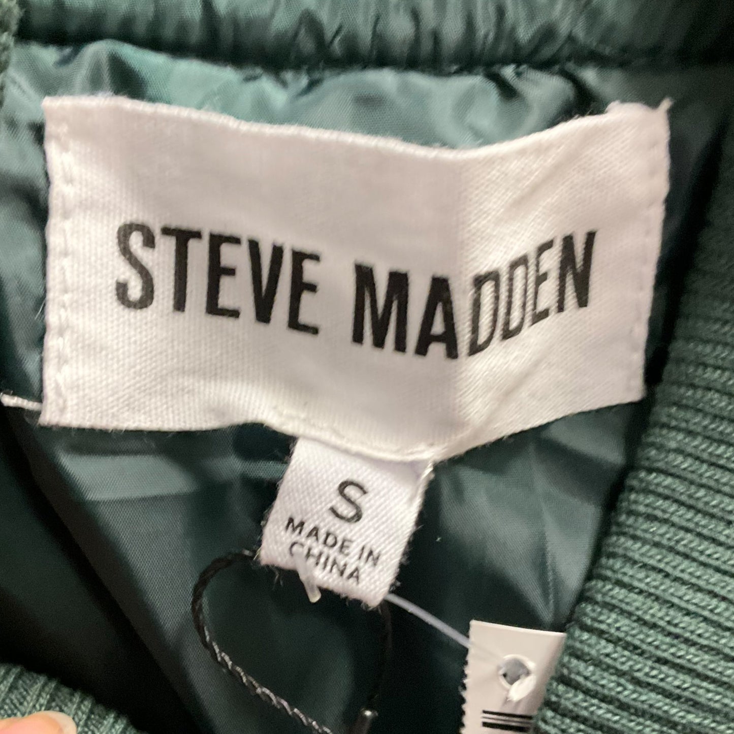 Jacket Moto By Steve Madden In Green, Size: S