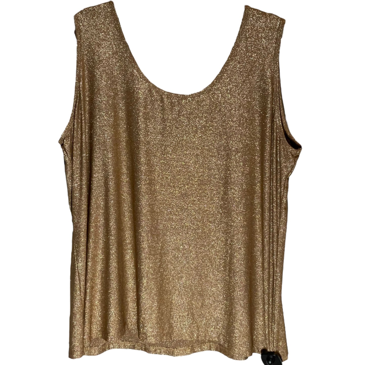 Gold Top Sleeveless Clear sky, Size 3x