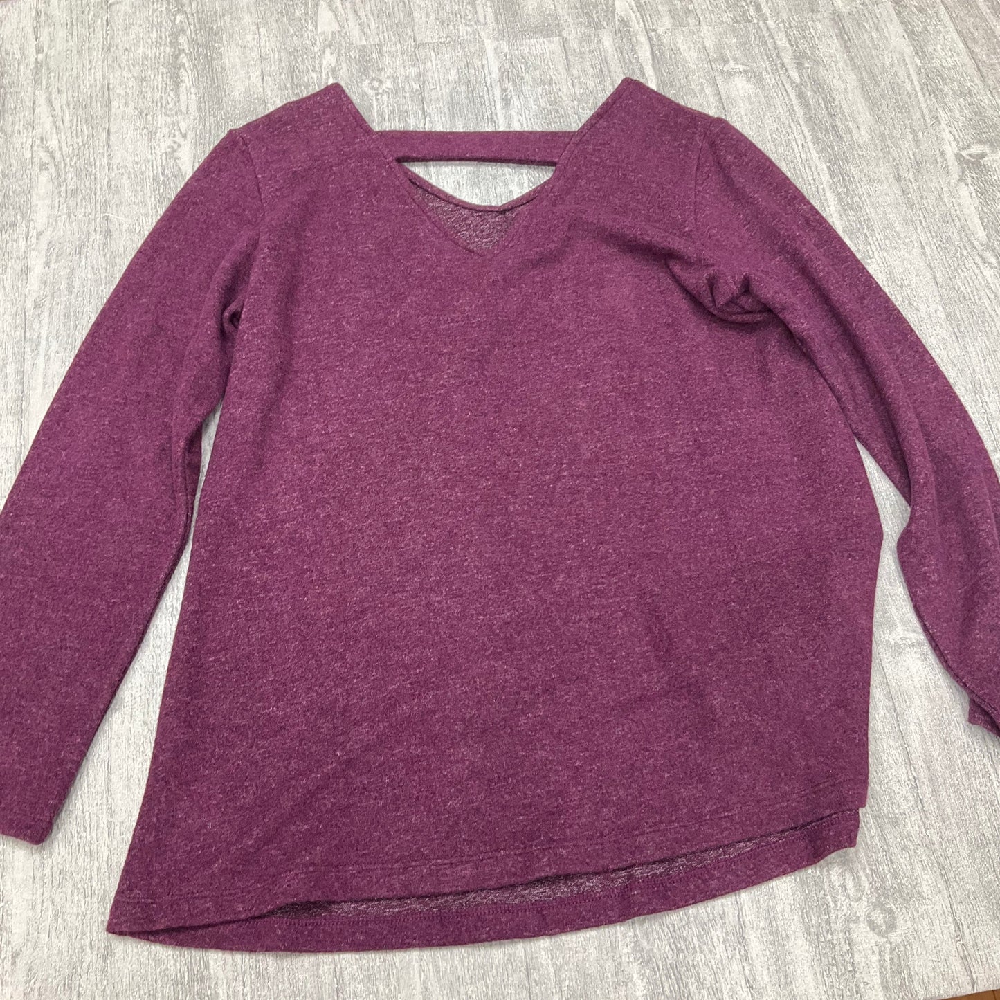 Top Long Sleeve By Susan Graver In Purple, Size: S