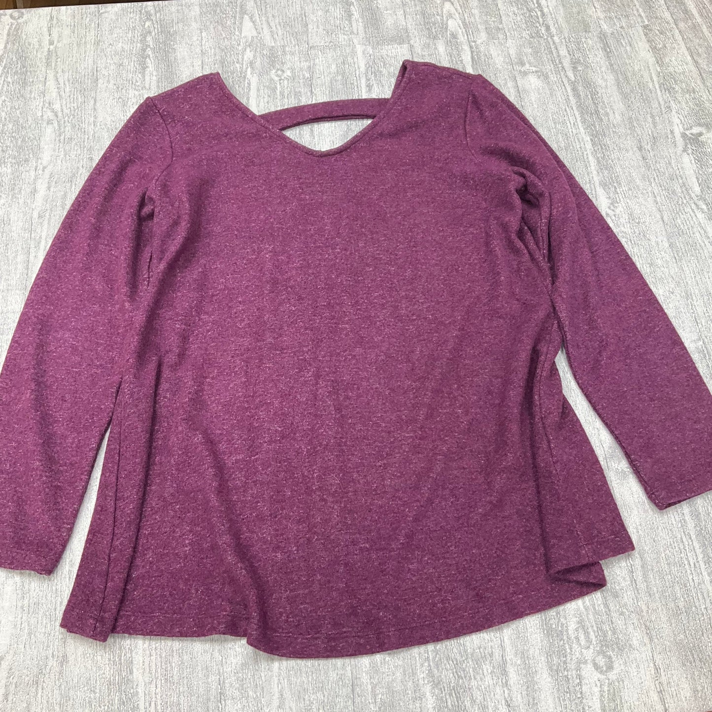 Top Long Sleeve By Susan Graver In Purple, Size: S