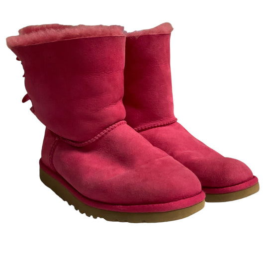 Boots Designer By Ugg In Pink, Size: 6