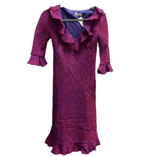 Dress Luxury Designer By Moschino In Purple & Red, Size: 8