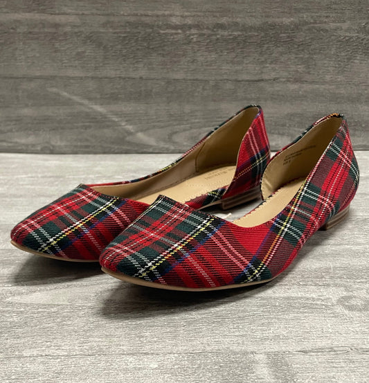 Shoes Flats By Isaac Mizrahi In Plaid Pattern, Size: 8