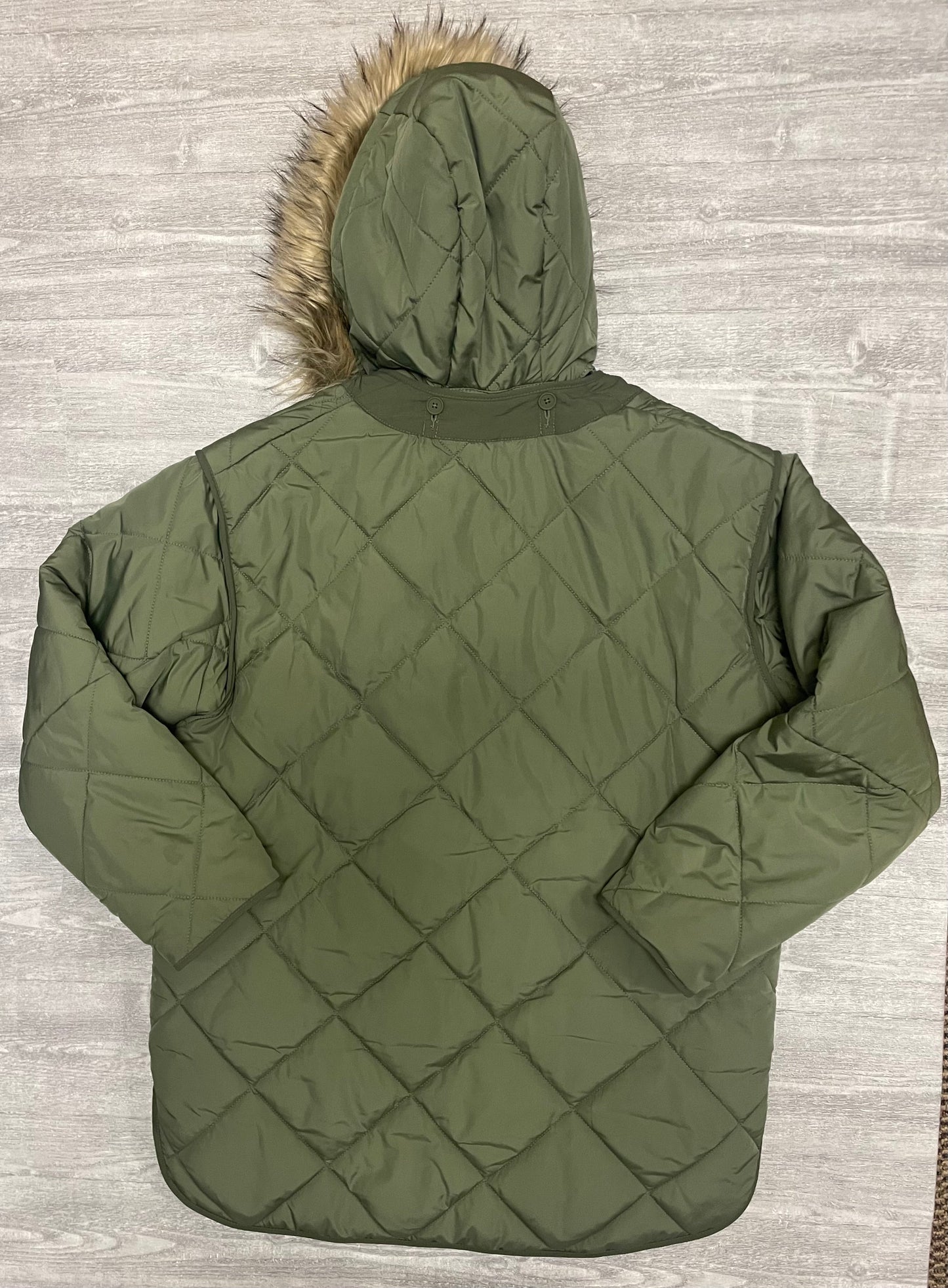 Coat Puffer & Quilted By American Eagle In Green, Size: S