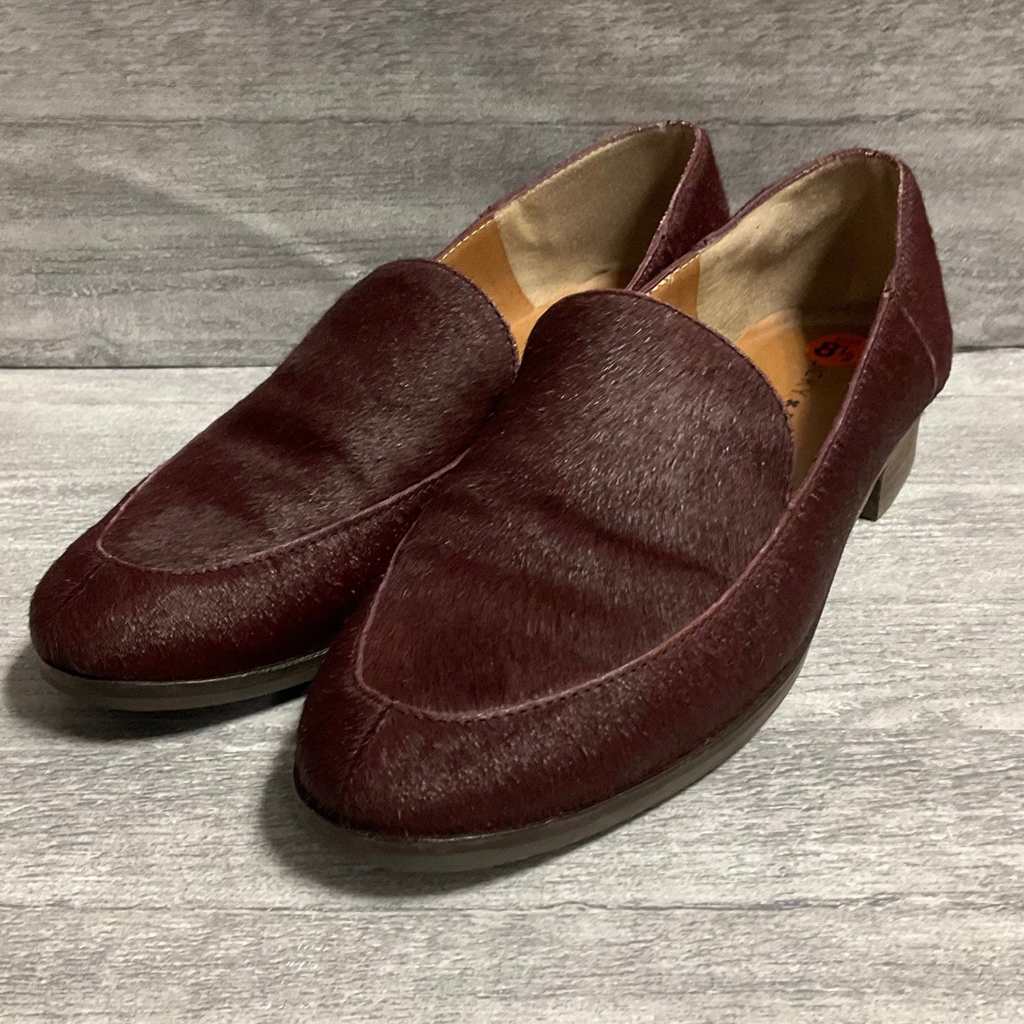 Shoes Heels Block By Lucky Brand In Maroon, Size: 8.5