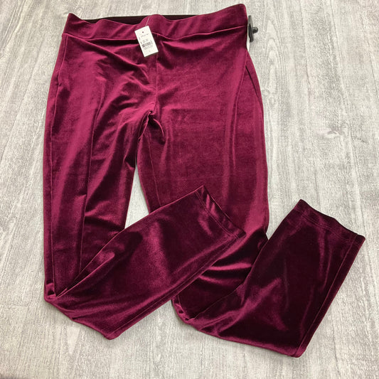 Pants Leggings By Loft In Maroon, Size: L