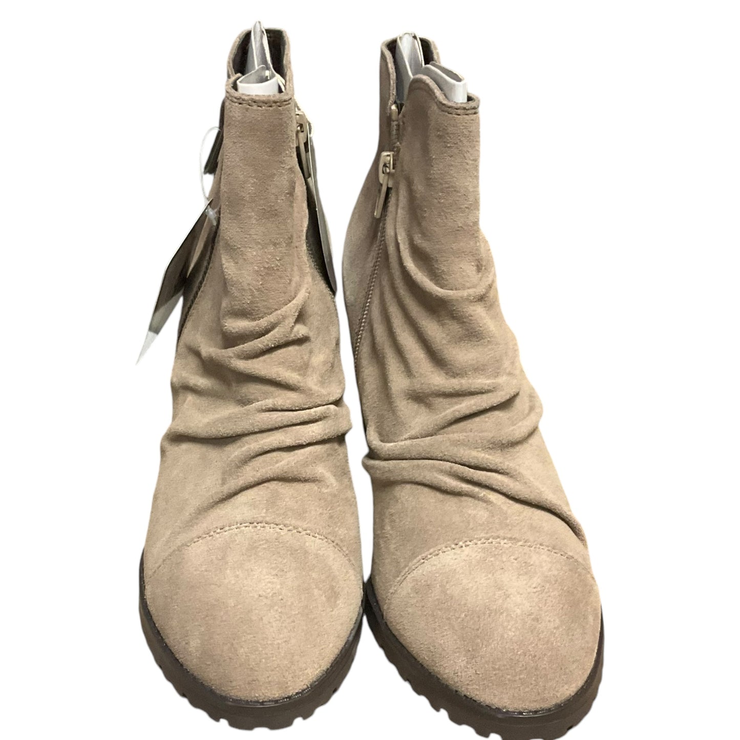 Boots Ankle Heels By White Mountain In Taupe, Size: 10