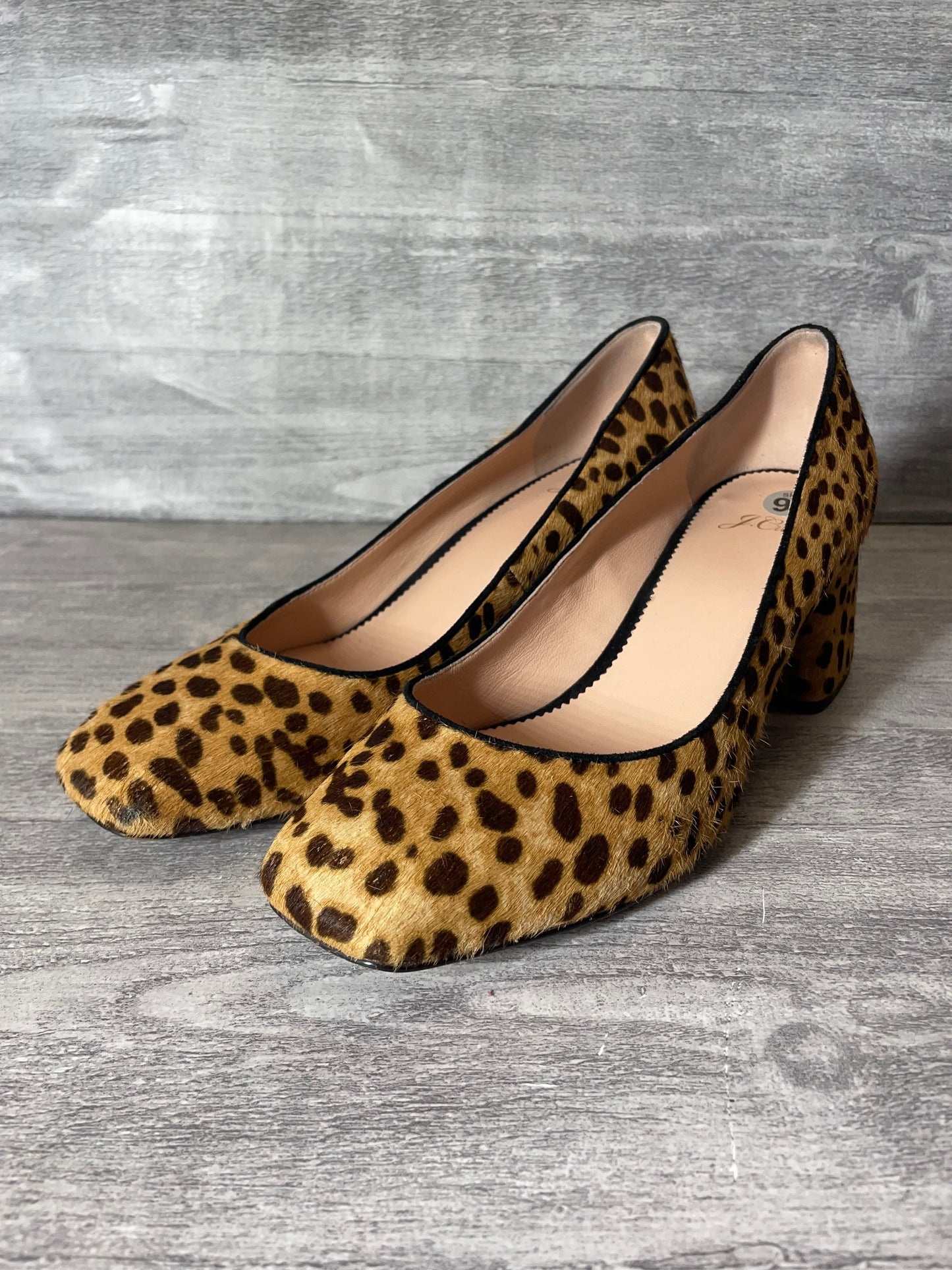 Shoes Heels Block By J. Crew In Animal Print, Size: 9.5