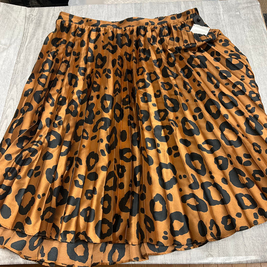 Skirt Midi By Ava & Viv In Animal Print, Size: 1x