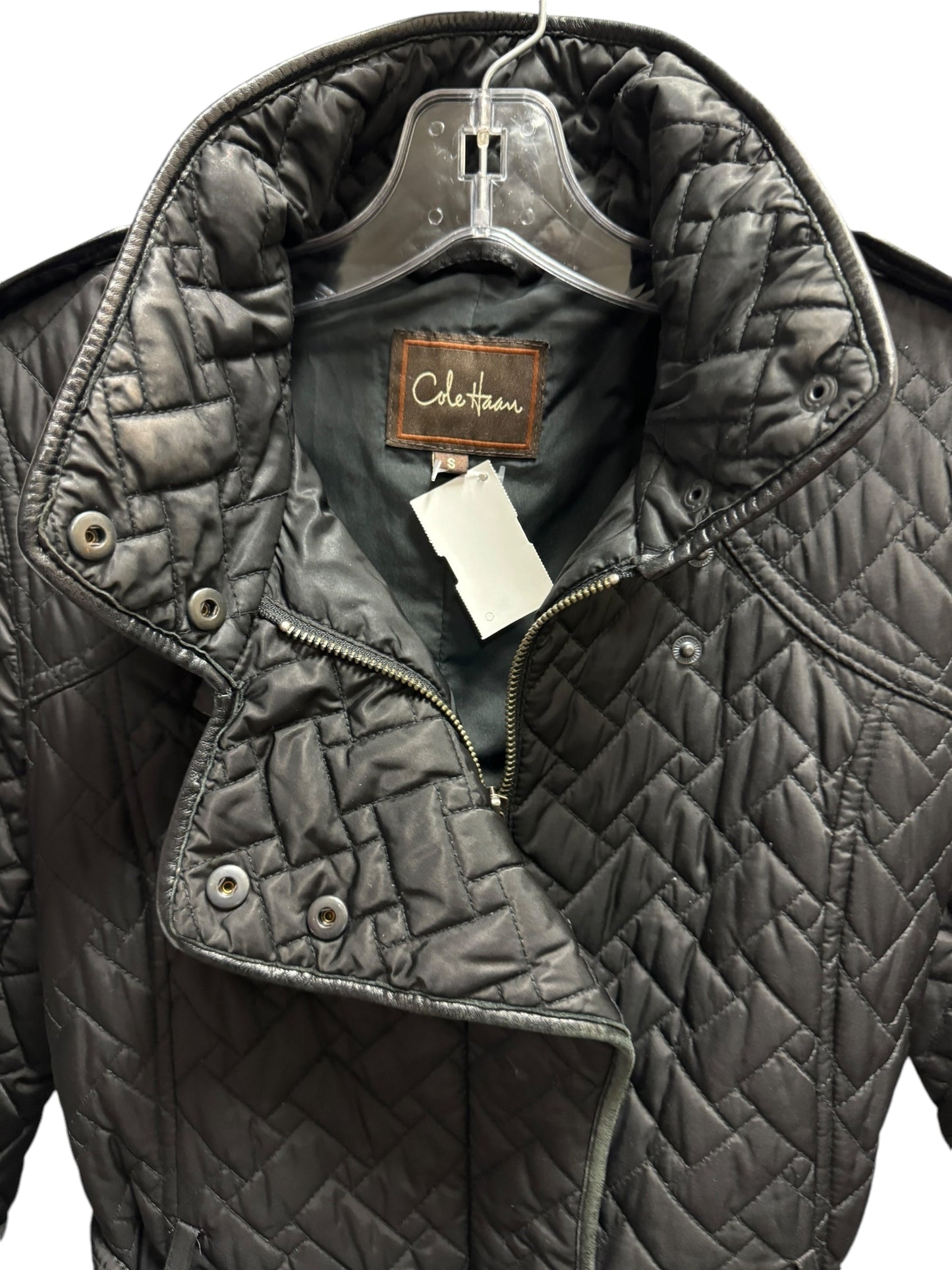 Coat Puffer & Quilted By Cole-haan In Black, Size: S