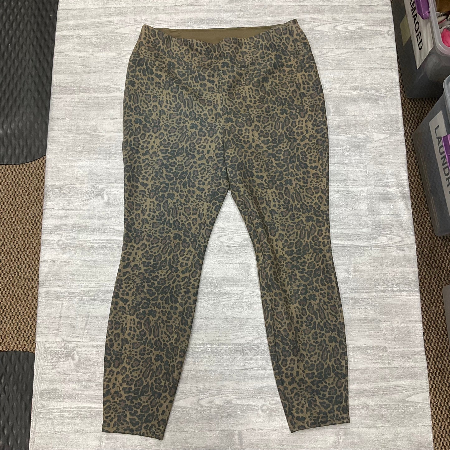 Pants Leggings By Nine West In Animal Print, Size: Xl