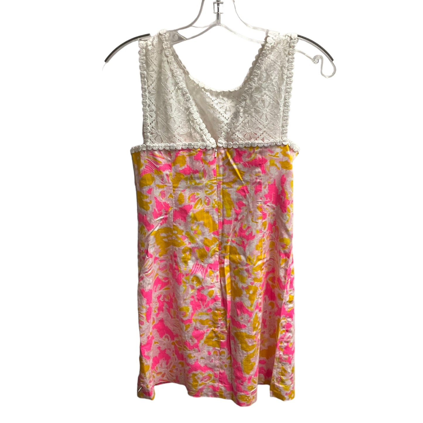 Pink & Yellow Dress Casual Short Lilly Pulitzer, Size 2