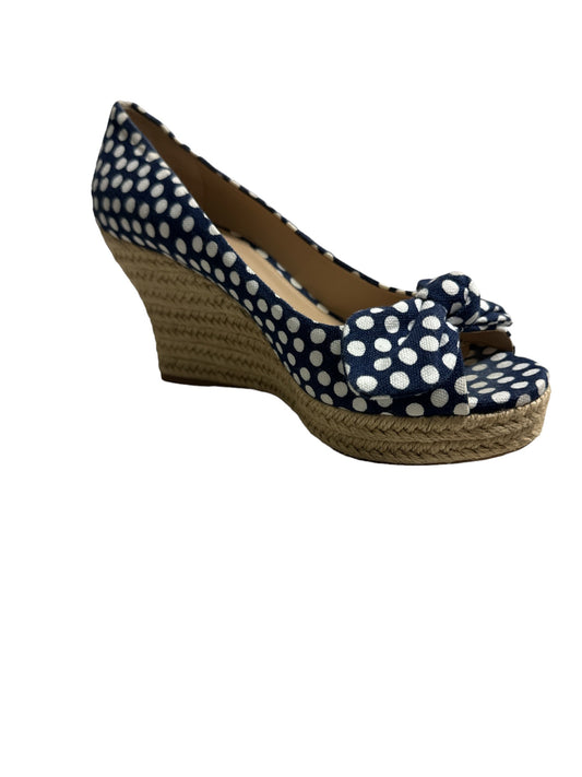 Polkadot Pattern Shoes Designer Tory Burch, Size 8