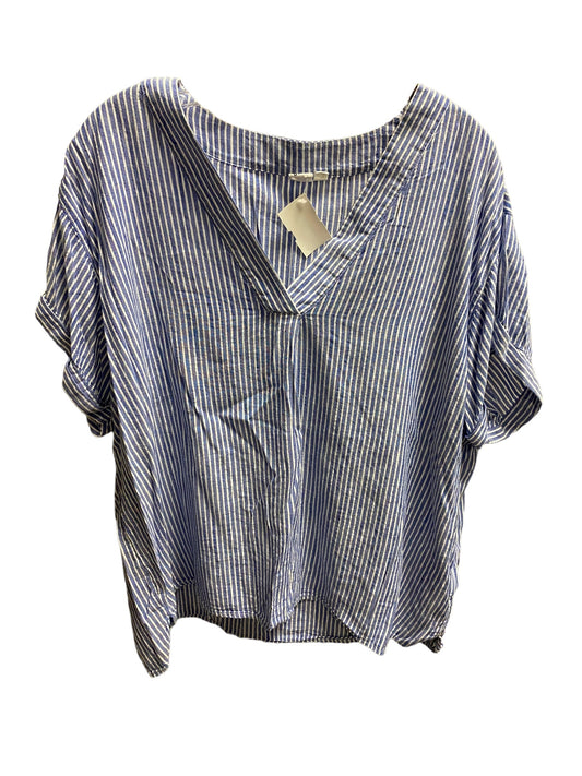 Striped Pattern Top Short Sleeve Gap, Size Xxl