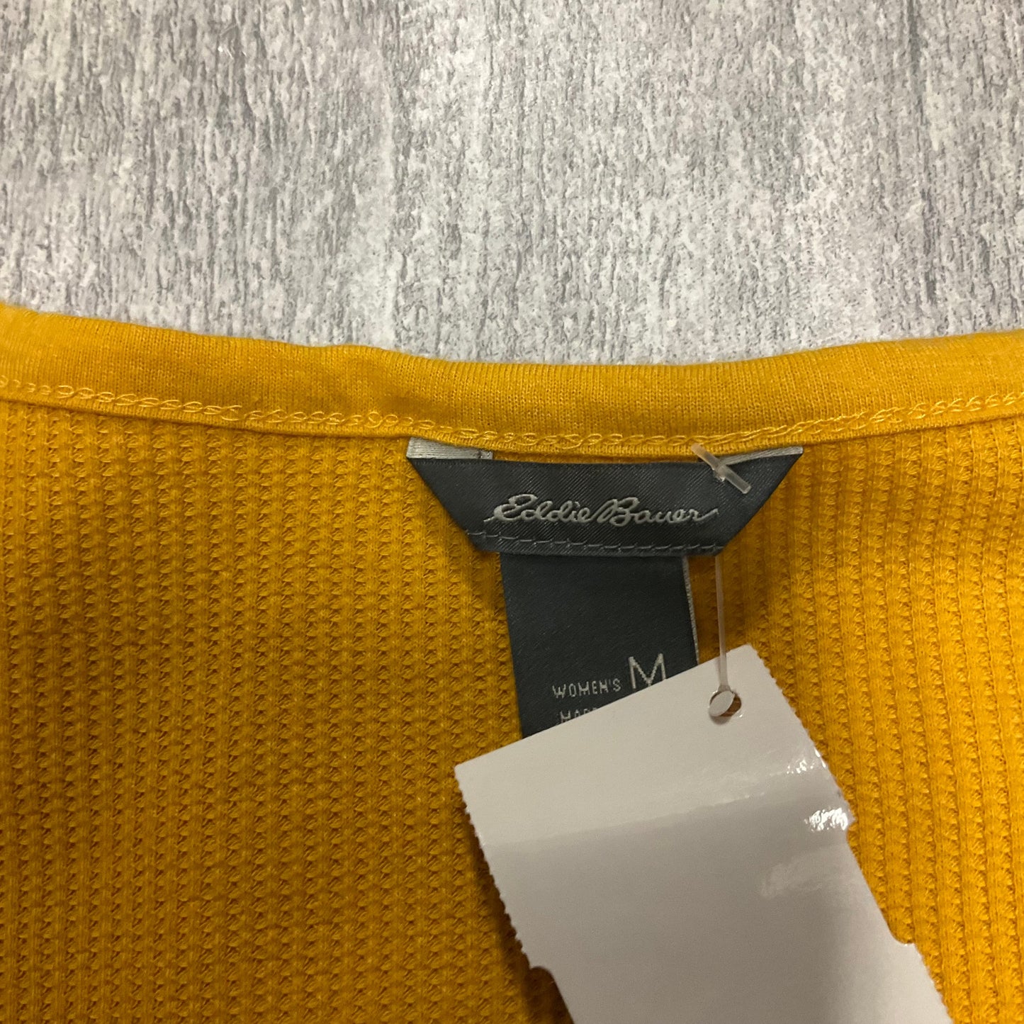 Top Long Sleeve By Eddie Bauer In Yellow, Size: M