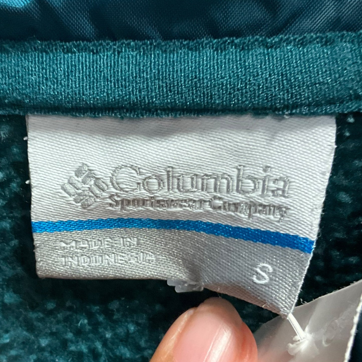 Jacket Fleece By Columbia In Teal, Size: S