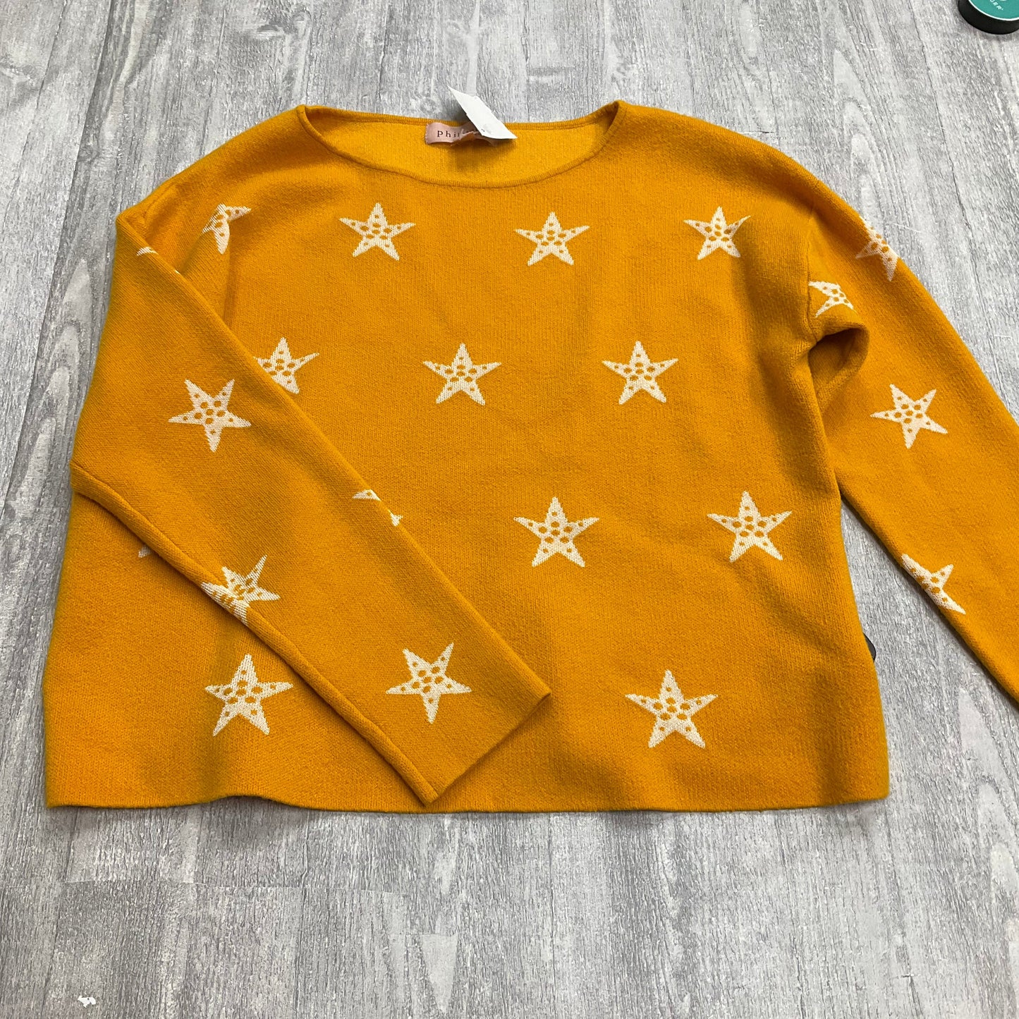 Sweater By Philosophy In Yellow, Size: L