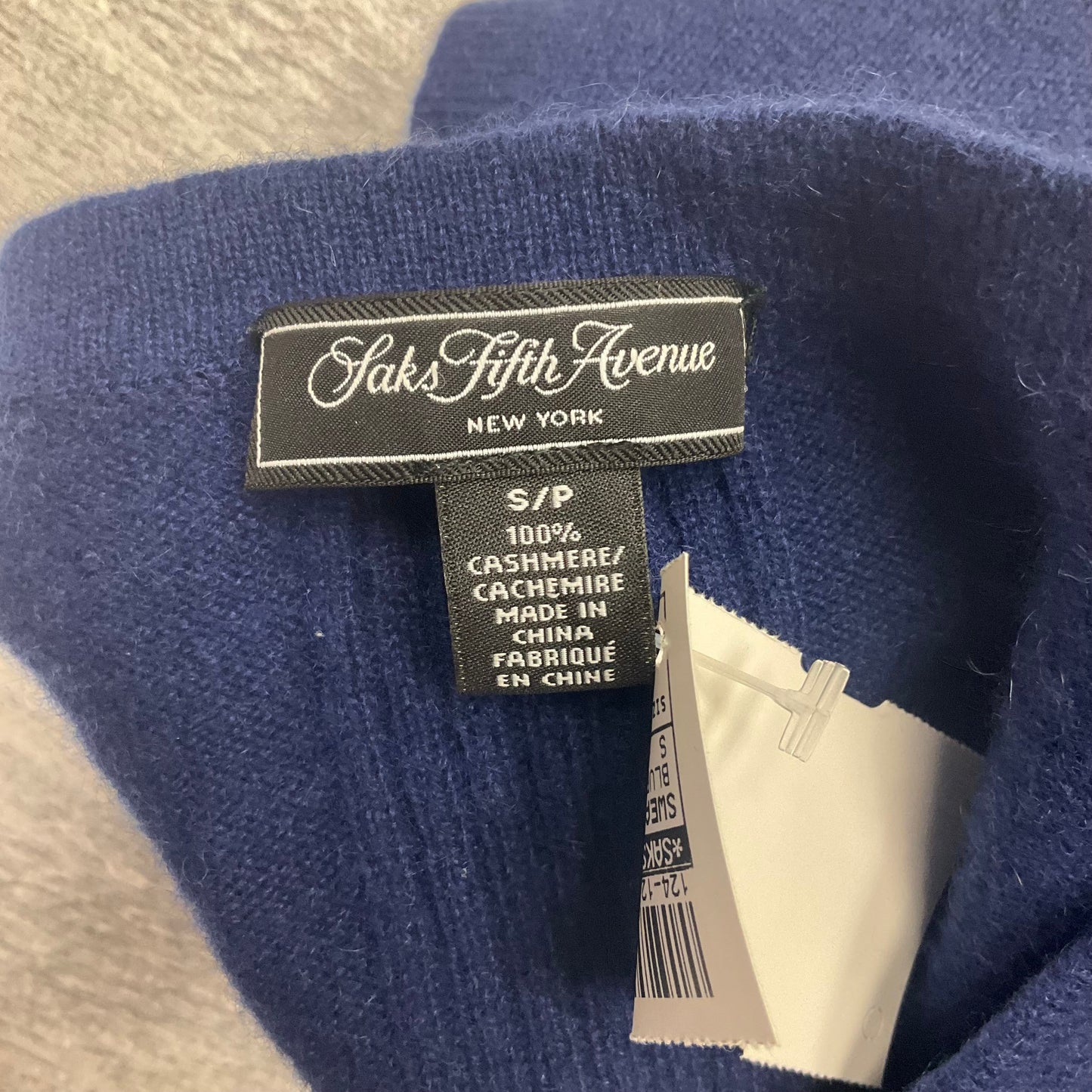 Sweater Cashmere By Saks Fifth Avenue In Blue, Size: S