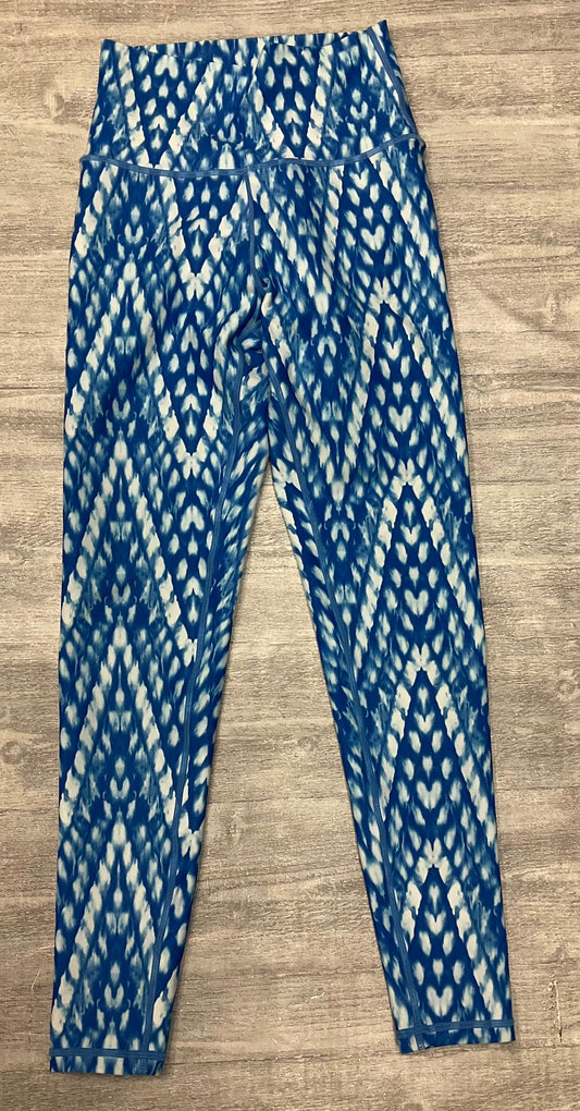 Athletic Capris By Aqua In Blue & White, Size: Xs