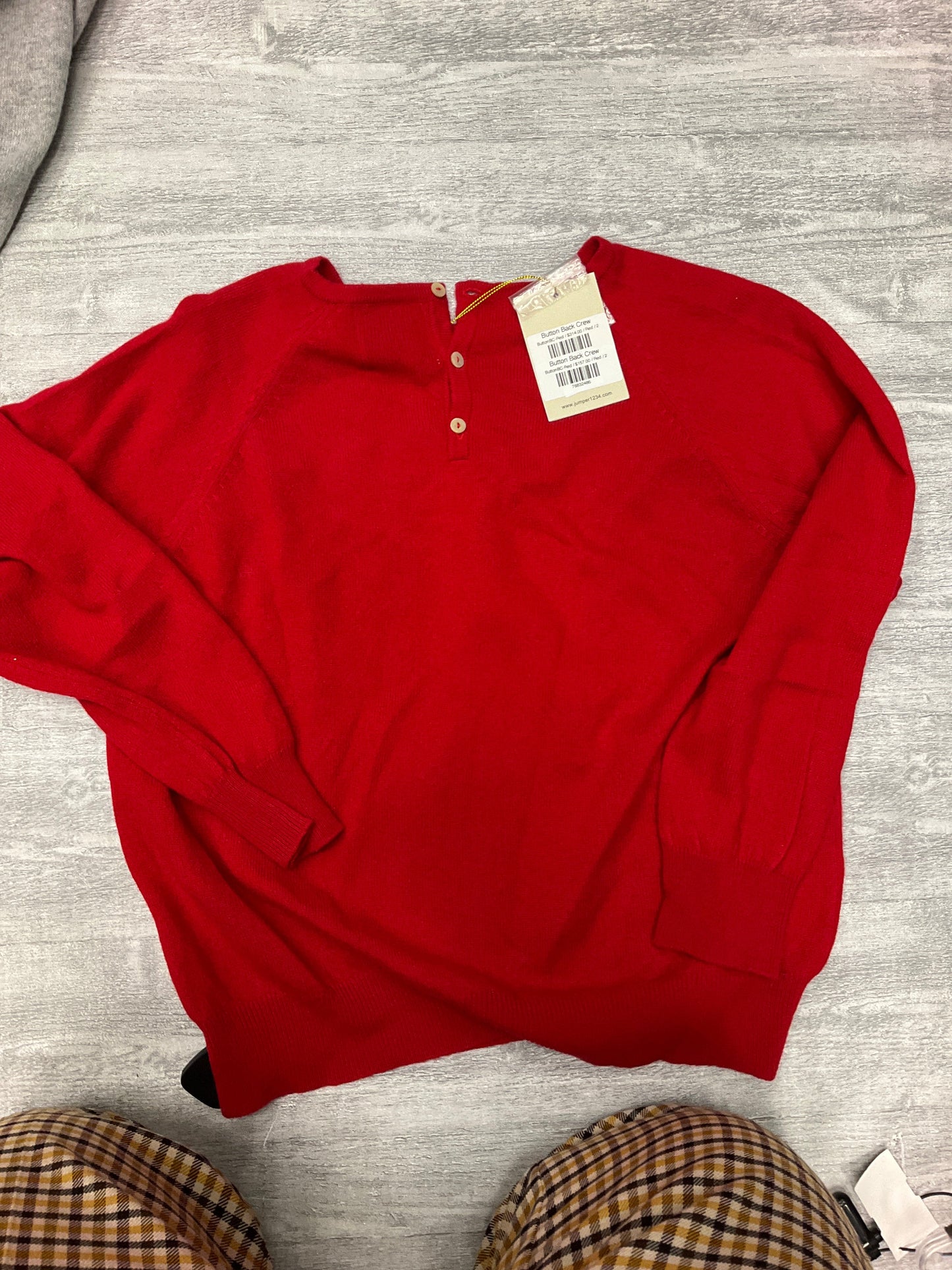 Sweater Cashmere By Clothes Mentor In Red, Size: 2