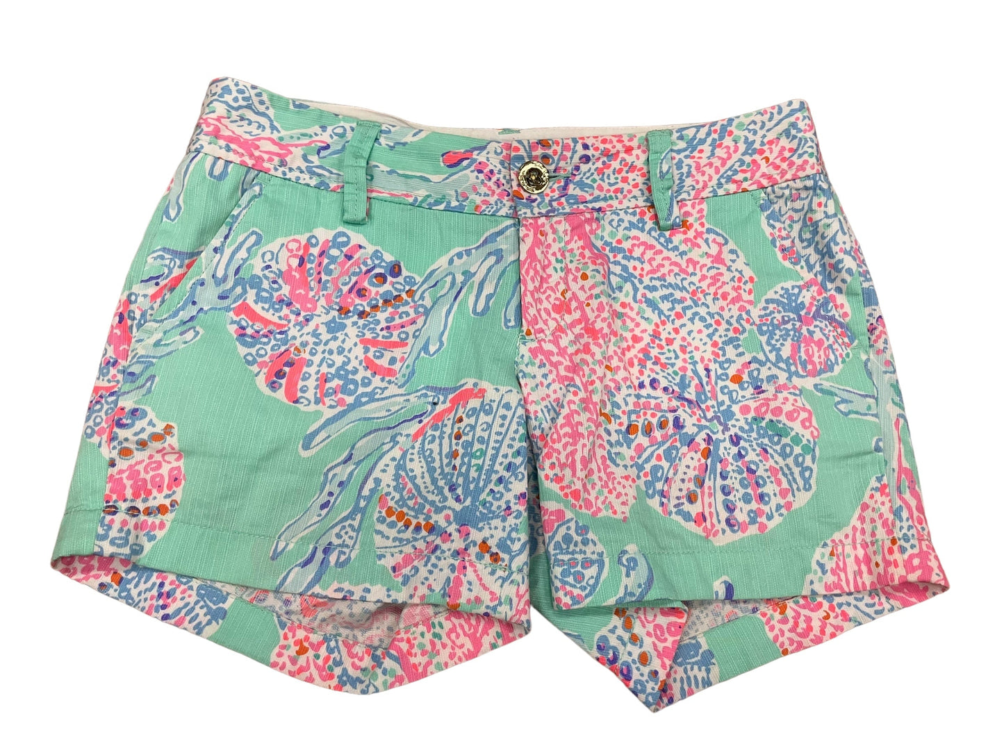 Aqua Shorts Lilly Pulitzer, Size 0