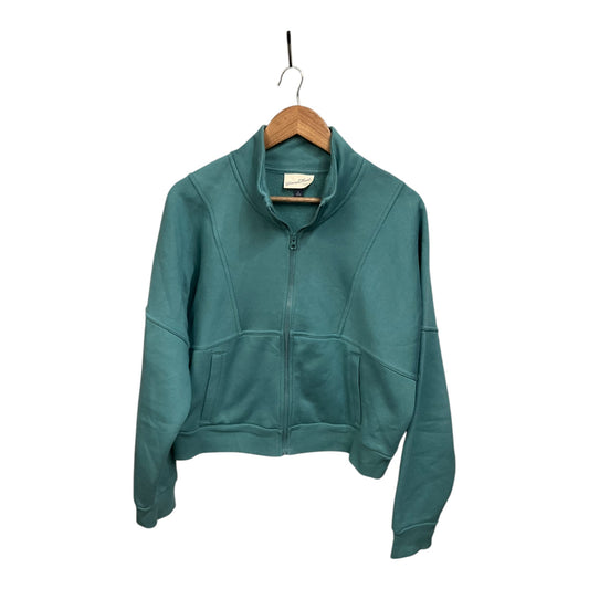 Jacket Fleece By Universal Thread In Green, Size: L