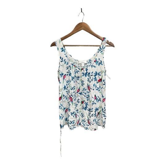 Top Sleeveless By Motherhood In Blue & White, Size: M