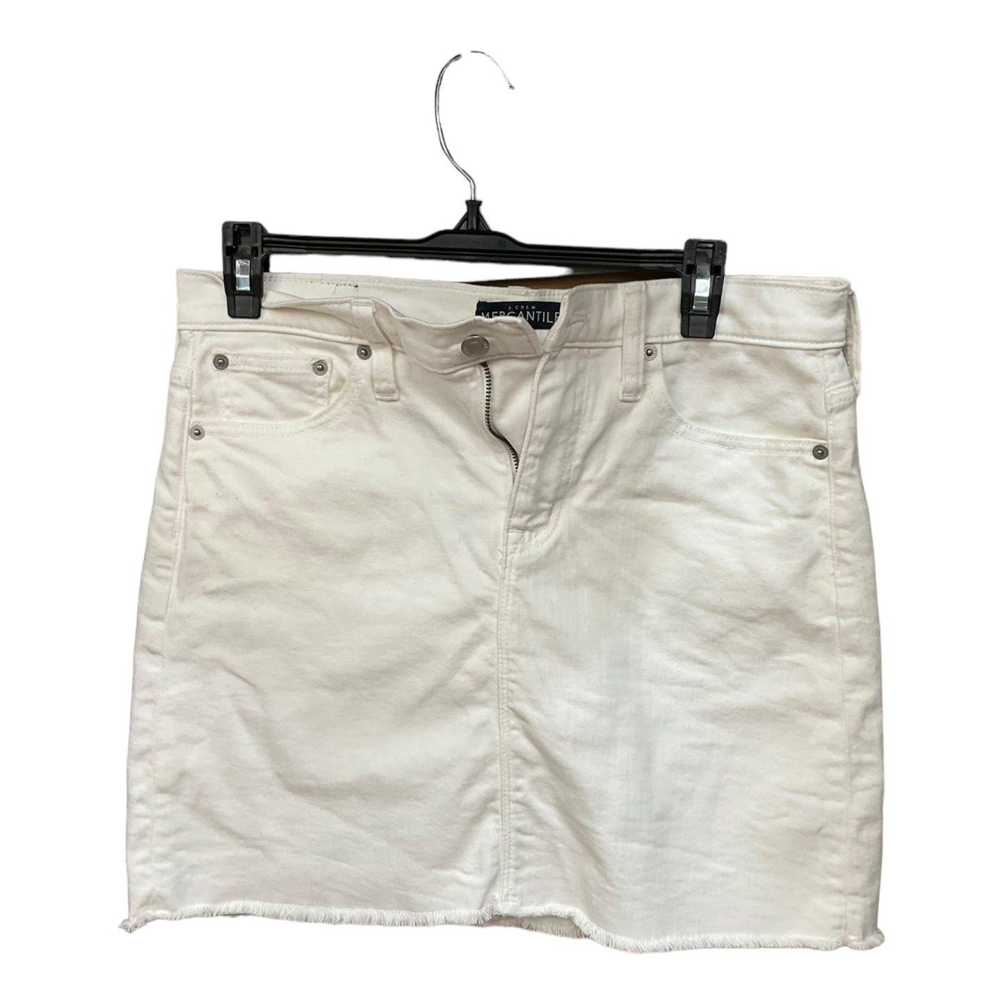 White Denim Skirt Mini & Short J. Crew, Size S