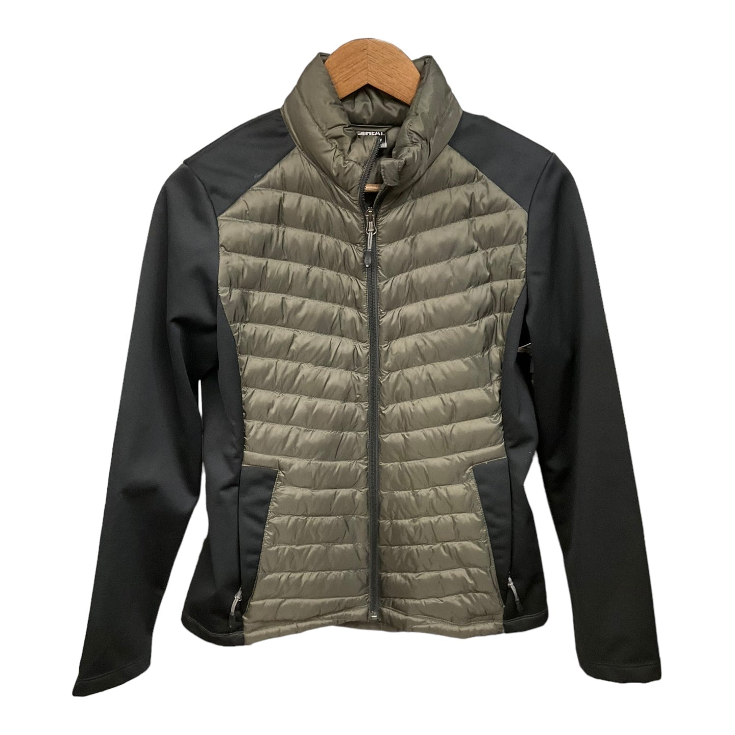 Jacket Puffer & Quilted By 32 Degrees In Black & Green, Size: S