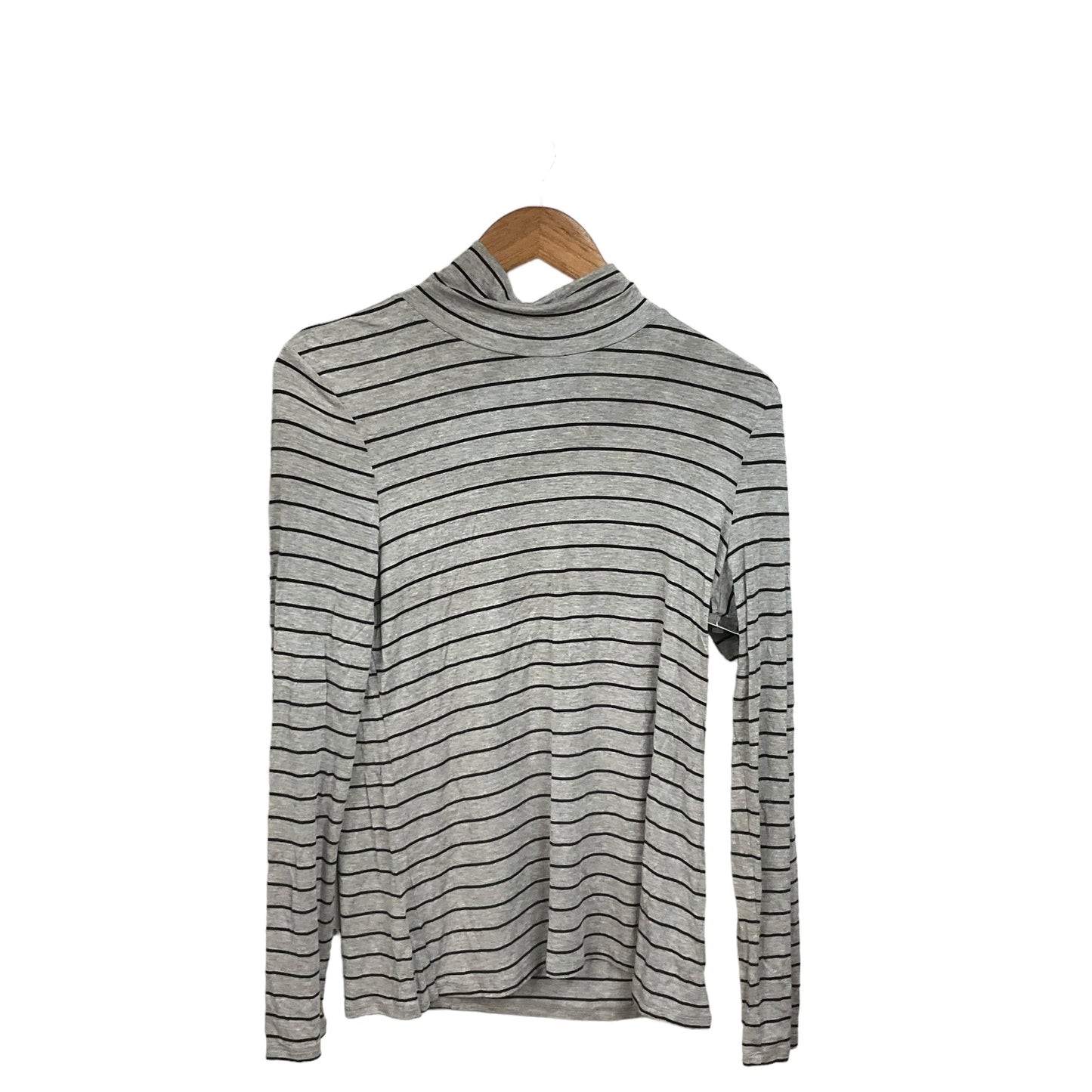 Top Long Sleeve Basic By Cable And Gauge In Striped Pattern, Size: L