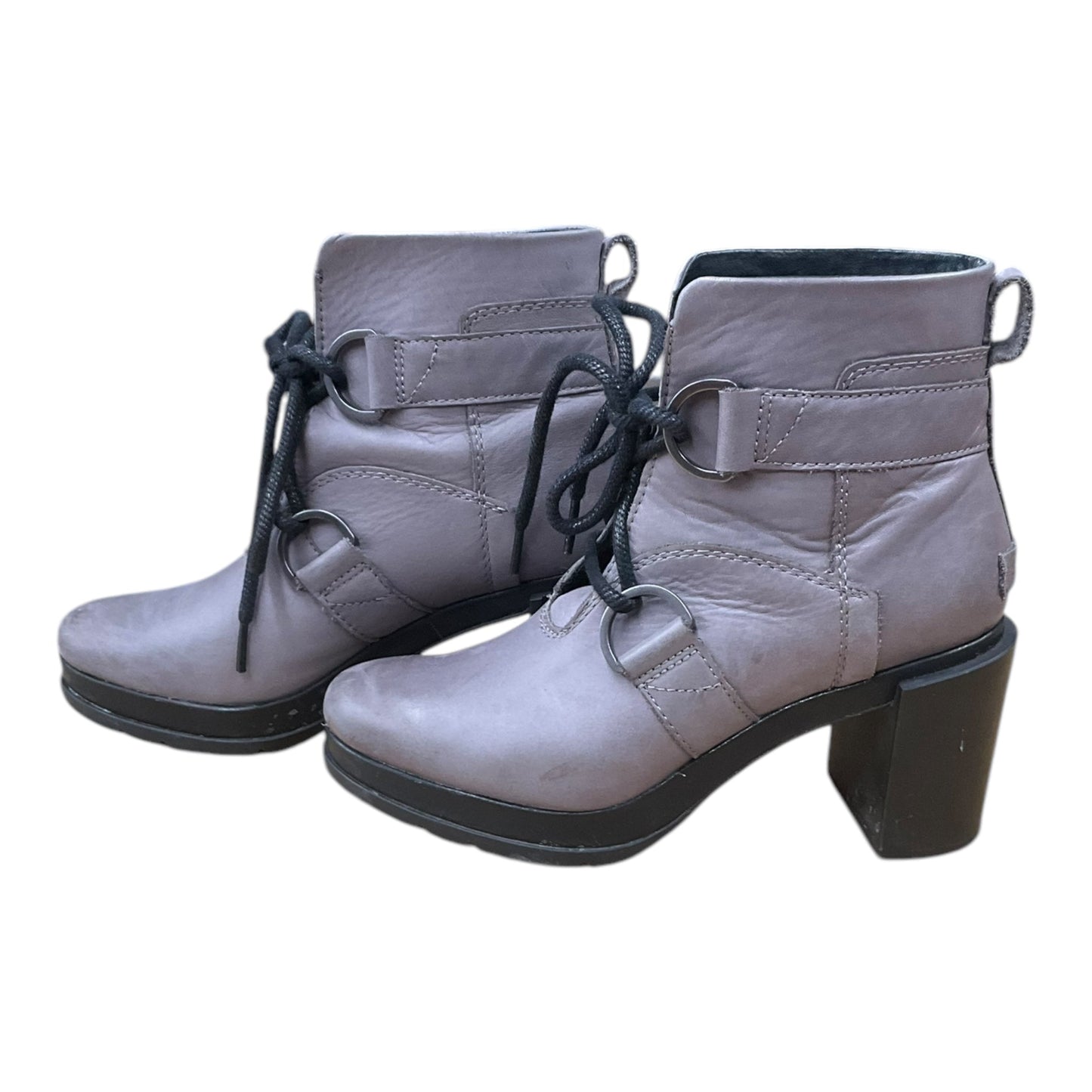 Boots Ankle Heels By Sorel In Grey, Size: 7.5