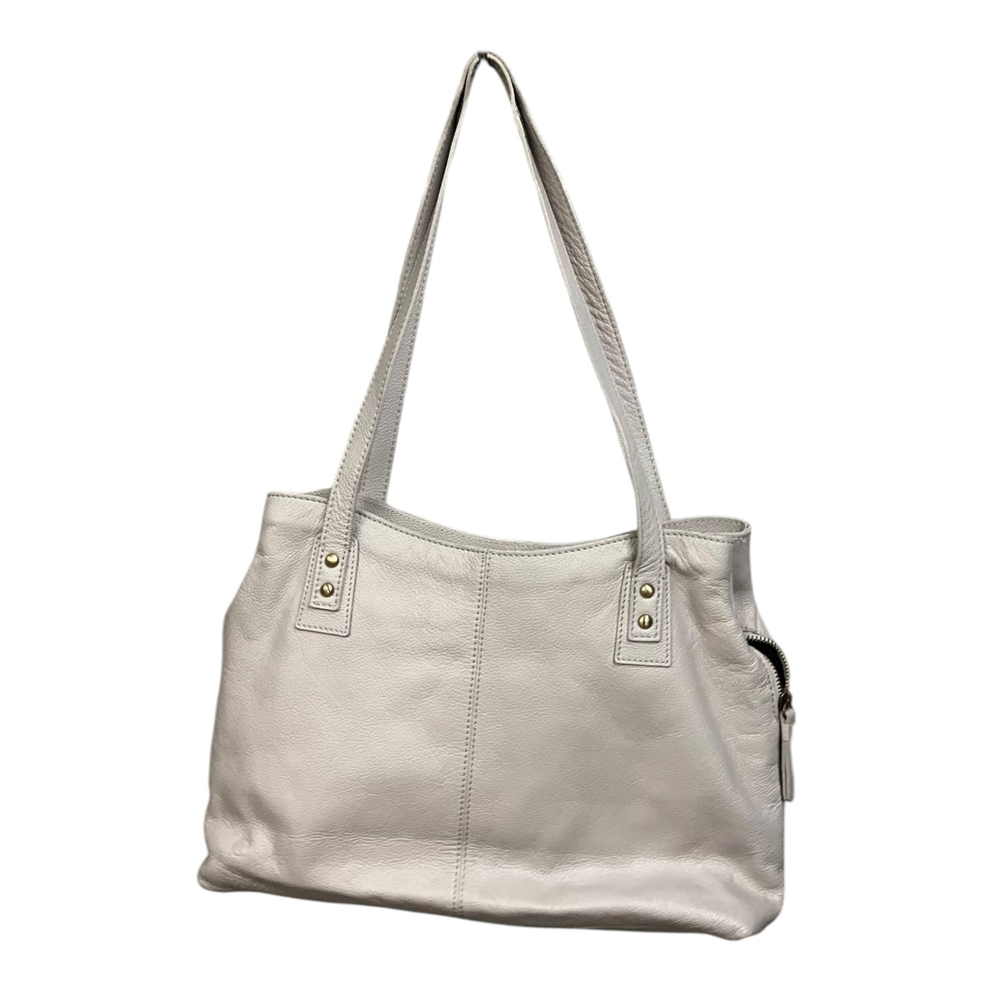 Handbag Leather By Born, Size: Large