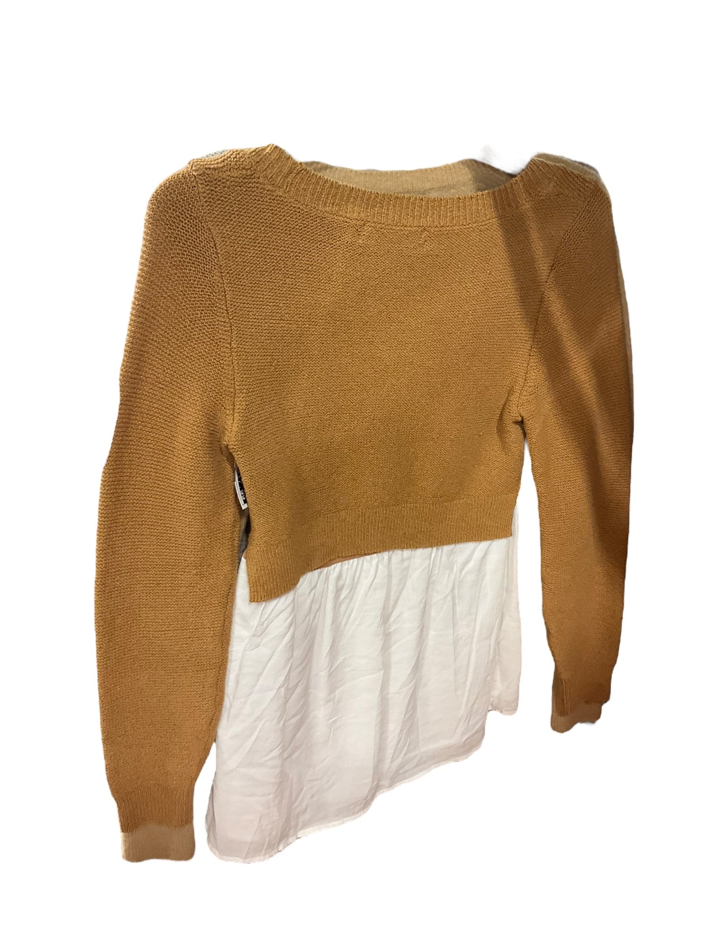 Top Long Sleeve By Anthropologie In Tan, Size: Xs