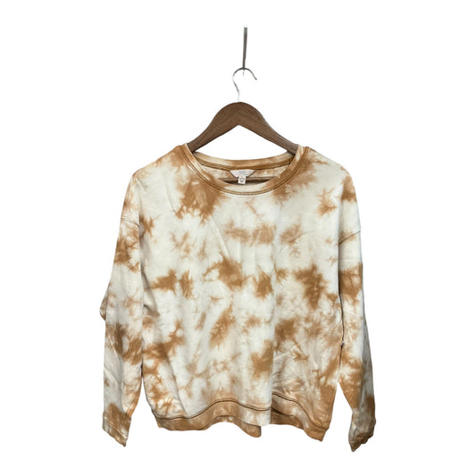 Sweatshirt Crewneck By Time And Tru In Tie Dye Print, Size: L