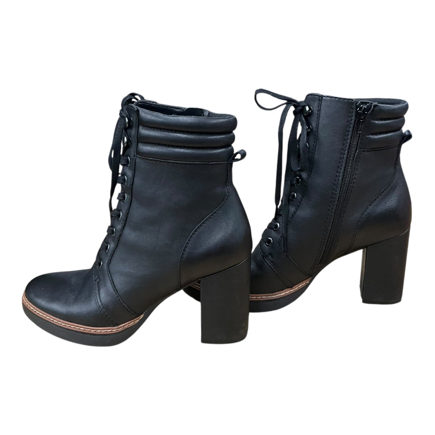 Boots Ankle Heels By Naturalizer In Black, Size: 9.5