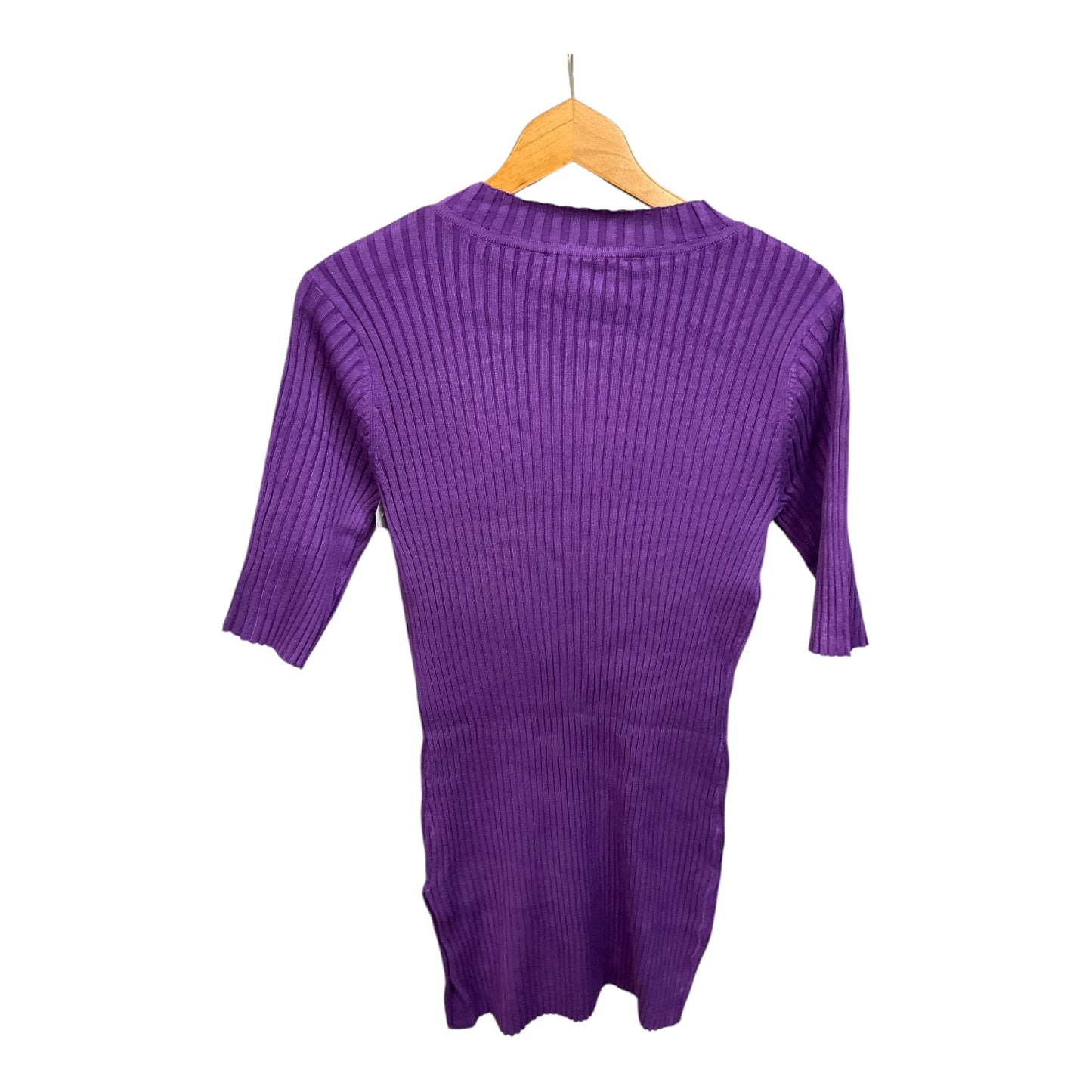 Tunic 3/4 Sleeve By Ashley Stewart In Purple, Size: 1x