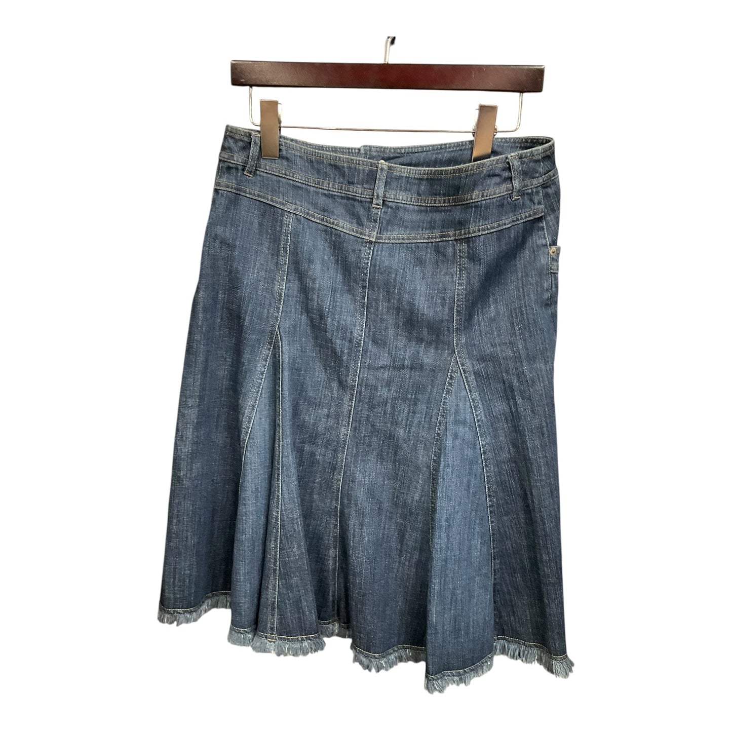 Skirt Midi By Tribal In Blue Denim, Size: S