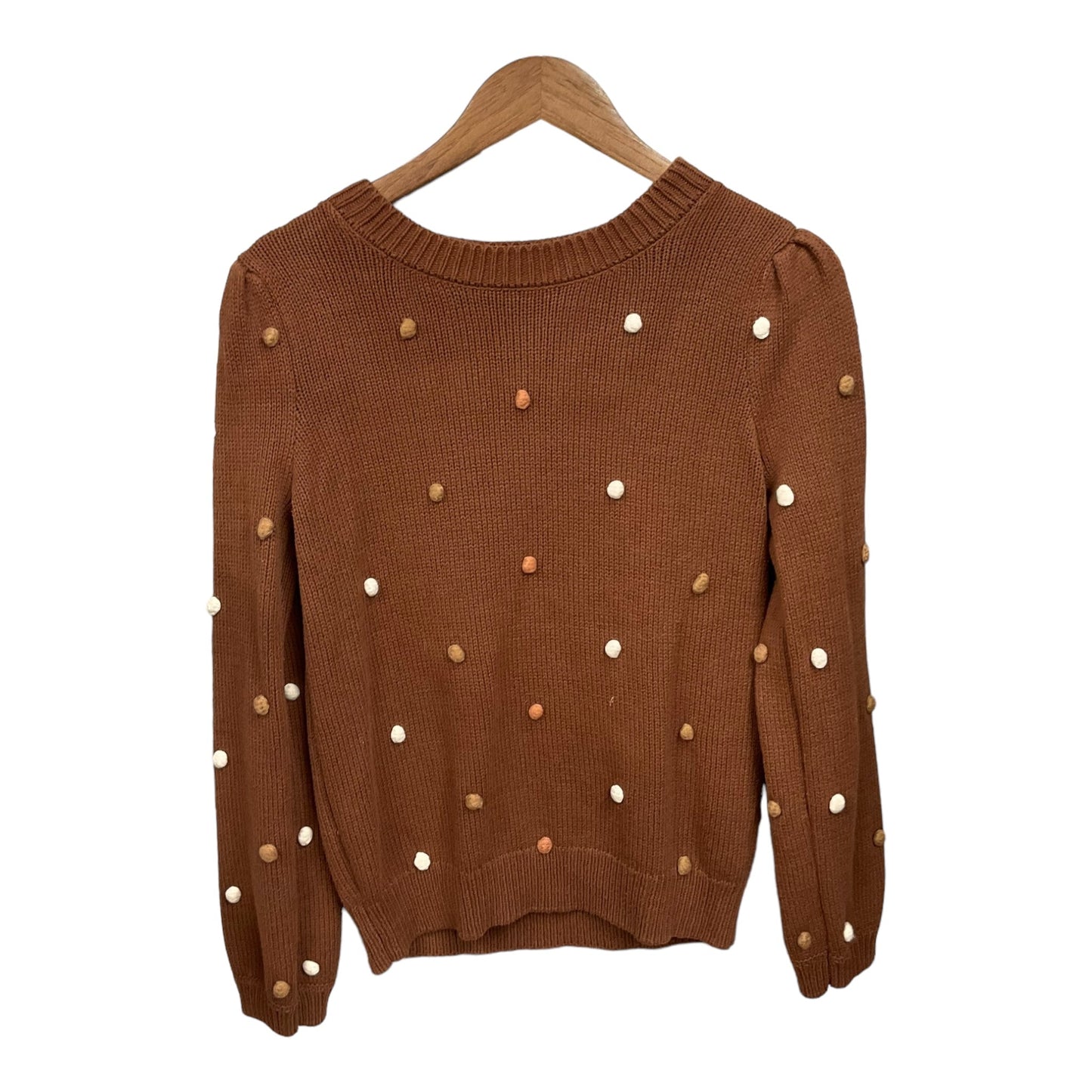 Sweater By Blu Pepper In Brown, Size: L