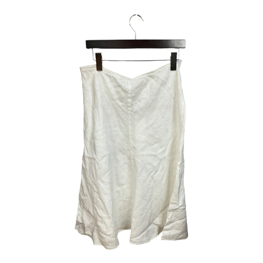 Skirt Midi By Eileen Fisher In White, Size: Petite  M